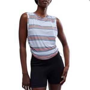 FP Movement by Free People Striped Muscle Tee - Blue and Red